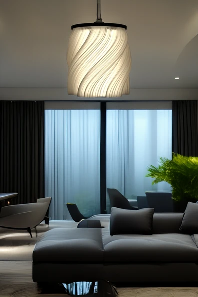 PAMUK'S DESİGN Modern Sarkıt Tekli Avize Krema Serisi ( 23x27 cm )Salon Mutfak Oturma Odası Cafe Bar - Resim 5