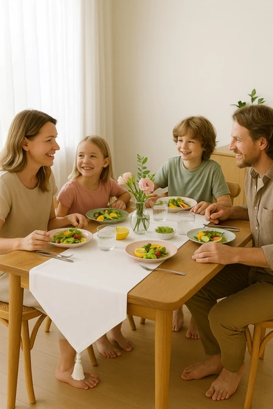 PAMUK'S DESİGN Lüks Runner Masa Örtüsü Rustik Şık Püsküllü Dekoratif Masa Örtüsü 35x150 cm ürün görseli