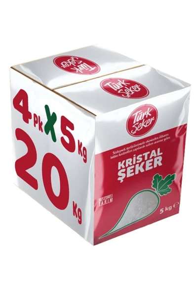 Türk Şeker Toz Şeker 20kg (4pk*5kg) ürün görseli