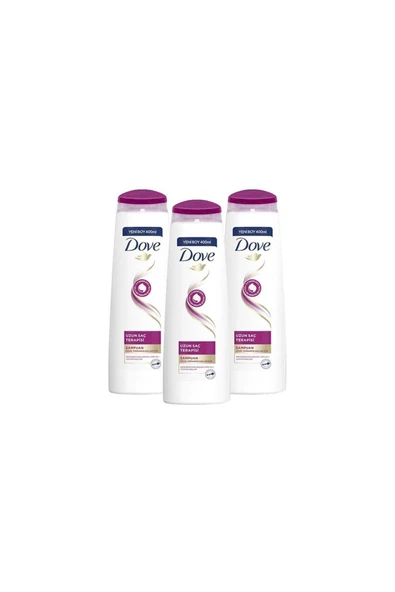 Dove Ultra Care Saç Bakım Şampuanı Uzun Saç Terapisi Uzun Yıpranmış Saçlar Için 400 ml X3 Adet ürün görseli
