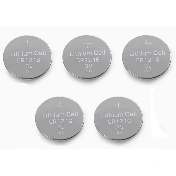 Yuma Cr1216 Süper Lityum 3v 5’li Kart Düğme Pil ürün görseli 1