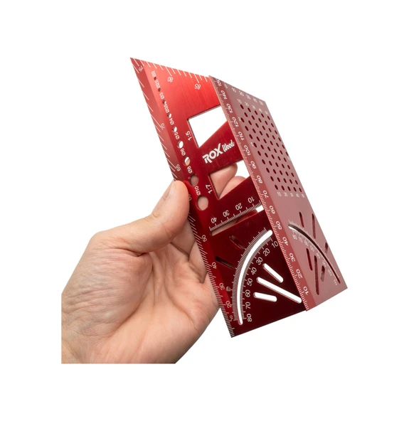 ROX WOOD ALÜMİNYUM 150 MM 3 D AÇILI GÖNYE - Resim 8