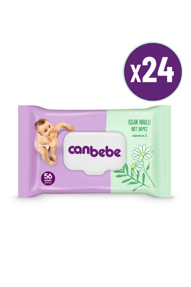 Canbebe Islak Havlu 56 lı x 24 Adet ürün görseli