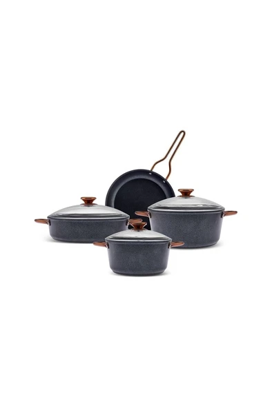 Karaca Biodiamond Expert Rosegold 7 Parça Tencere Seti ürün görseli