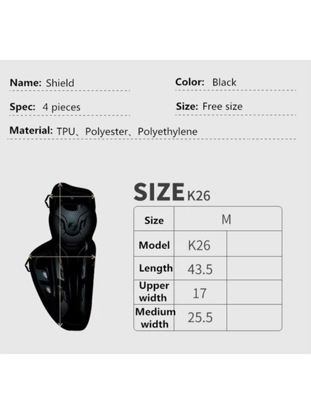 SCOYCO - MAFSALLI K26 MOTOSİKLET DİZLİĞİ - Resim 8