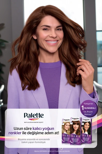 Palette Kalıcı Doğal Renkler 1-1 Gece Mavisi Kakao Yağı Saç Boyası - Resim 5