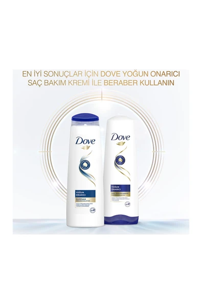 Dove Saç Bakım Şampuanı Yoğun Onarıcı Yıpranmış Saçlar İçin 350 ml - Resim 5