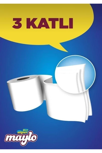 Maylo SÜPER MAYLO EFSANE İKİLİ TUVALET KAĞIDI+ KAĞIT HAVLU - Resim 2