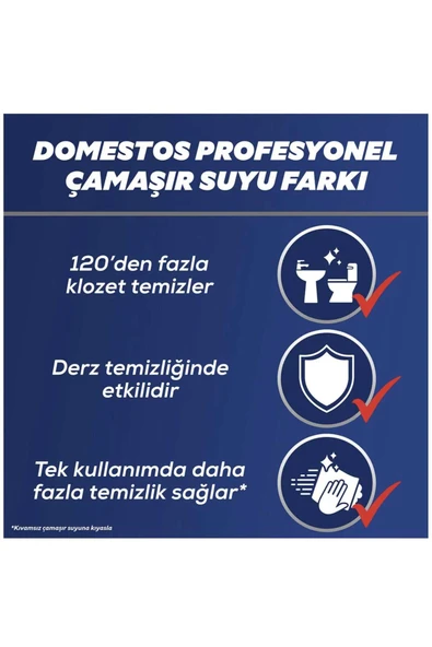 Cif Domestos Professional Çamaşır Suyu 10 Lt + Professional Bulaşık Deterjanı Elde Yıkama 10 Lt - Resim 4