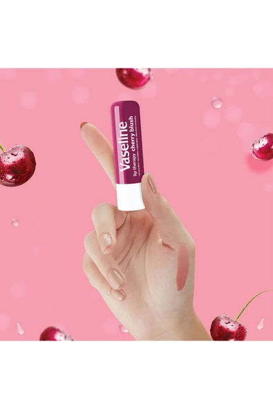 Vaseline Lip Therapy Dudak Bakım Kremi Cherry Blush 4.8 gr - Resim 3