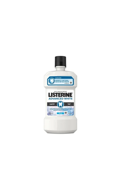 Listerine Advanced White Hafif Tat 250 ml ürün görseli