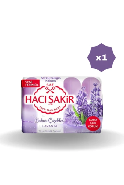 Hacı Şakir HACIŞAKİR GÜZELLİK SABUNU LAVANTA 4X70 GR - (1 ADET) ürün görseli