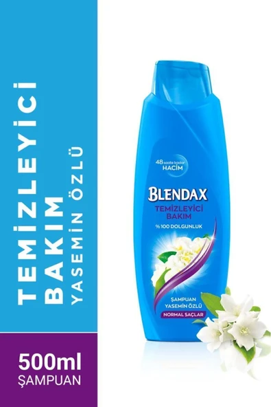 Blendax Yasemin Özlü 500 ml x4 Temizleyici Bakım Şampuan – Arındırıcı ve Hacim Veren Etki - Resim 2