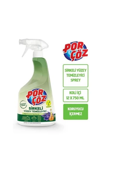 Porçöz Sirkeli Yüzel Temizleyici 750 Ml. ürün görseli