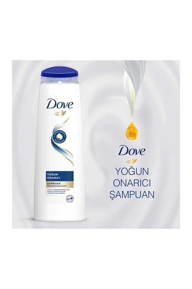 Dove Saç Bakım Şampuanı Yoğun Onarıcı Yıpranmış Saçlar İçin 350 ml - Resim 4