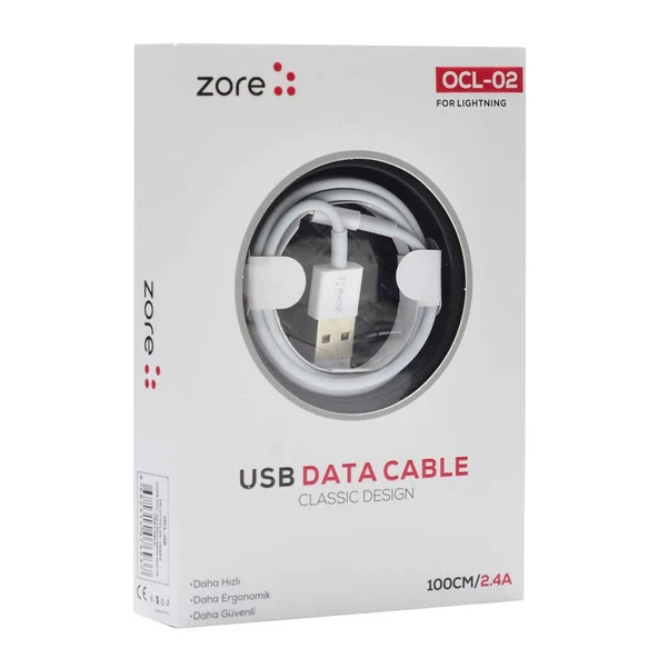 Zore OCL-02 Lightning Usb Kablo ürün görseli 1