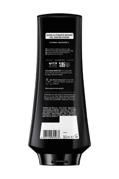 Gliss Ultimate Repair Saç Kremi 360 ml X 3 Adet - Resim 4