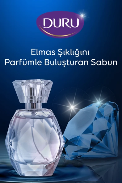 Duru Diamonds Serisi Mystic Blue Diamond 16 Adet Güzellik Sabunu 4x360 gr - Resim 2