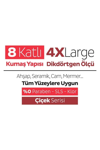 Sleepy Easy Clean Kiraz Çiçeği Mopa Uyumlu Yer Temizlik Havlusu&Mendili 20 Yaprak - Resim 4