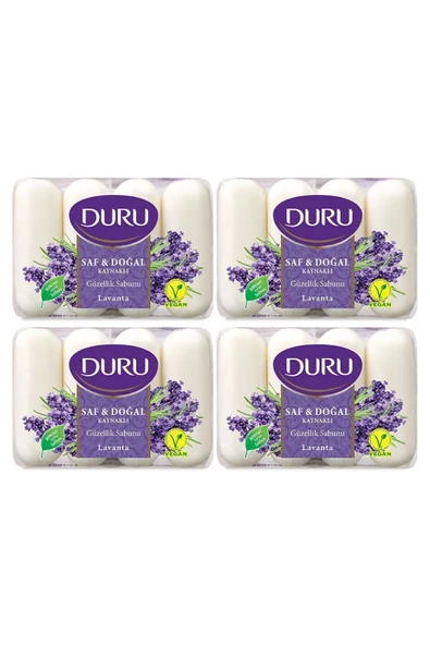 Duru Saf & Doğal Kaynaklı Lavanta 16 Adet Güzellik Sabunu 4x280gr ürün görseli