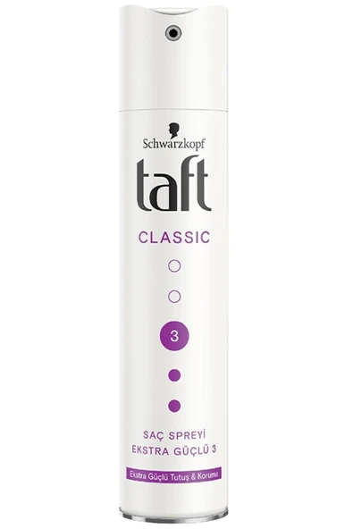 Taft Marka: Classic Ekstra Güçlü Saç Spreyi 250 Ml Kategori: Saç Spreyi ürün görseli
