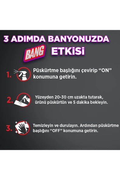 Cillit Bang Dezenfektan Banyo Temizleyici Sprey 750 ml - Resim 3
