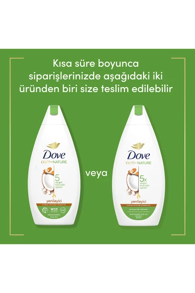 Dove Nemlendirici Duş Jeli Hindistan Cevizi Yağı Ve Badem Özü 450 ml X2 - Resim 6