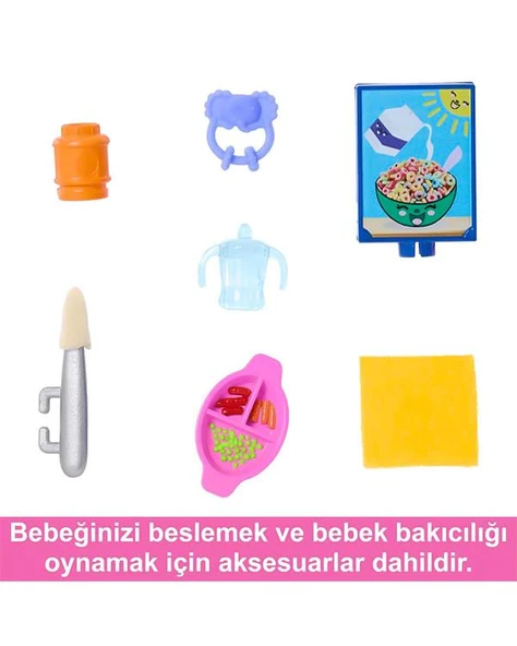 Barbie Skipper Bebek Bakıcısı Oyun Seti HTK35 - Resim 4