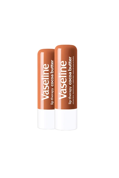 Vaseline Lip Therapy Dudak Bakım Kremi Cocoa Butter 4.8 gr X2 - Resim 2