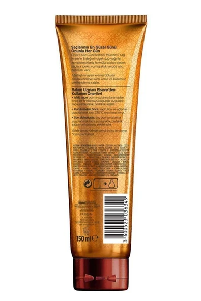 ELSEVE Mucizevi Yağ Besleyici Bakım Şampuanı 400 Ml + Mucizevi Yağ Saç Güzelleştirici Krem 150 Ml - Resim 8