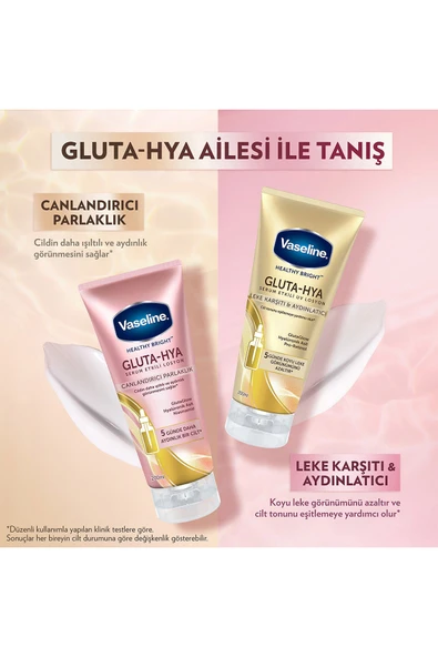 Vaseline Gluta Hya Serum Etkili Vücut Losyonu Canlandırıcı Parlaklık 200 ml X2 - Resim 8
