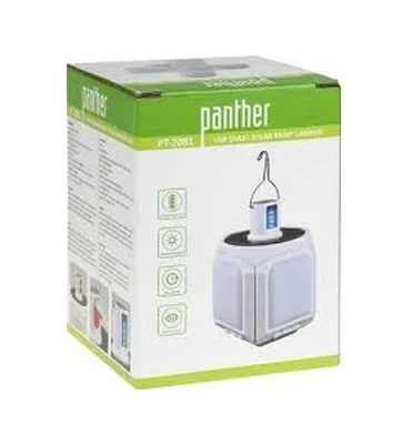 PANTHER USB ŞARJLI SOLAR KAMP LAMBASI PT-2081 - Resim 3
