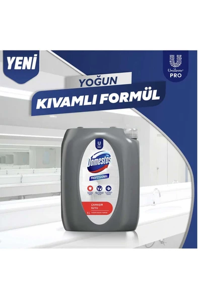 Cif Domestos Professional Çamaşır Suyu 10 Lt + Professional Bulaşık Deterjanı Elde Yıkama 10 Lt - Resim 3