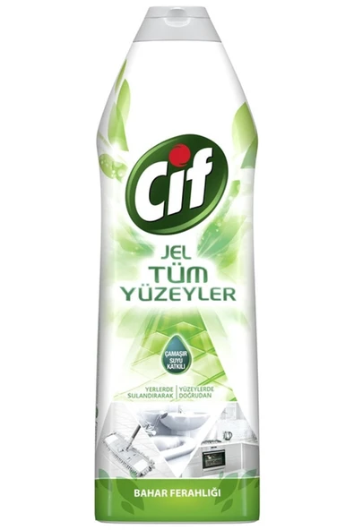 Cif Jel Yüzey Temizleyici Tüm Yüzeyler Bahar Ferahlığı Çamaşır Suyu Katkılı 750 Ml ürün görseli