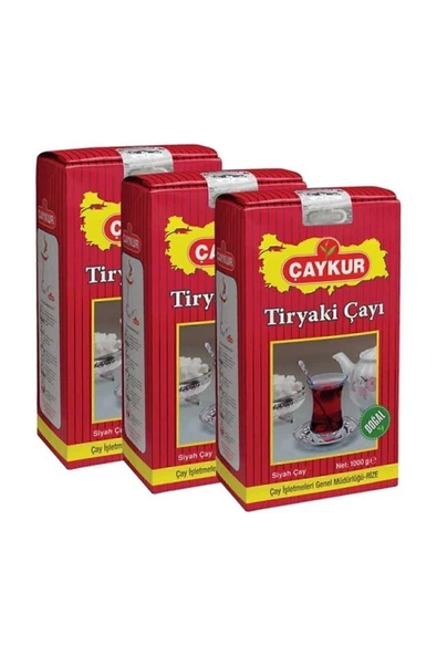 Çaykur Tiryaki Siyah Dökme Çay 3 x 1 Kg ürün görseli