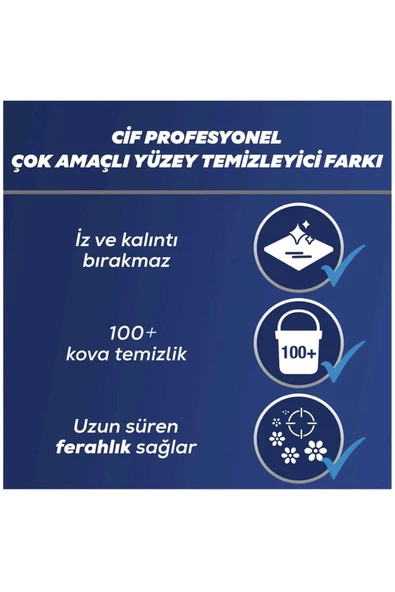 Cif Professional Çok Amaçlı Yüzey Temizleyici Çiçek Bahçesi 10 Lt (5Lt x 2 Adet) - Resim 4