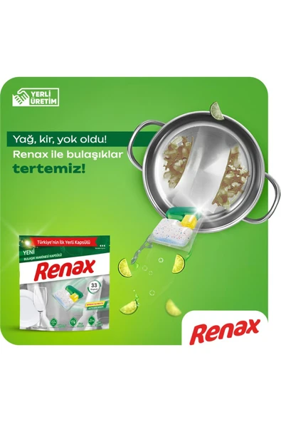 RENAX Bulaşık Makinesi Kapsülü Hepsi Bir Arada 60 Lı - Resim 5