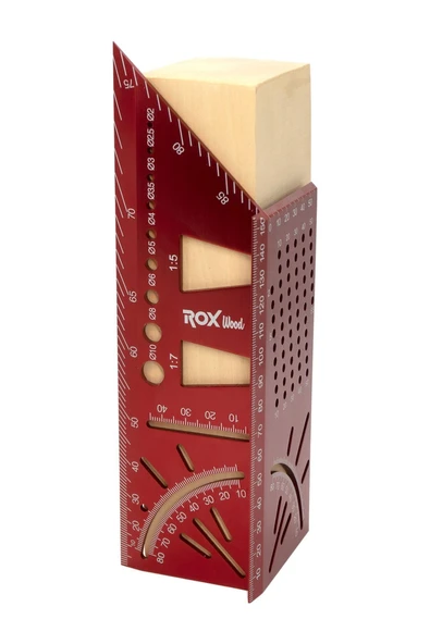ROX WOOD ALÜMİNYUM 150 MM 3 D AÇILI GÖNYE - Resim 7