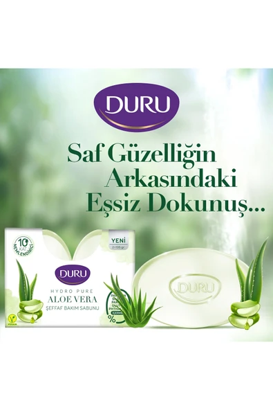 Duru Hydro Pure Aloevera 270 gr 2 Adet Hydro Pure Aloevera Sakura 2 Adet - Resim 2