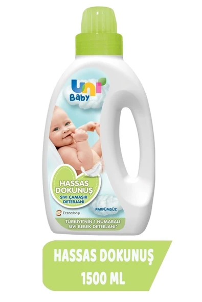 Uni Baby Çamaşır Deterjanı Sensitive 1500ml Hassas Dokunuş (yeşil) (2 Li Set) - Resim 2
