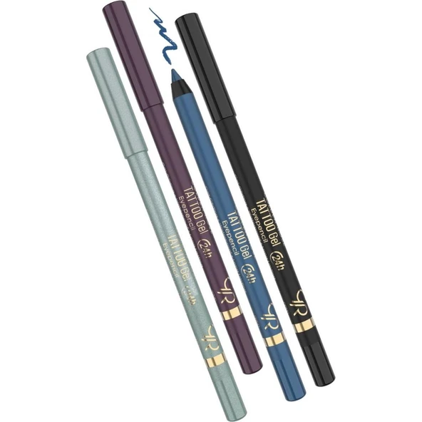 Tattoo Gel Eye Pencil Waterproof No: 107 - Suya Dayanıklı Jel Göz Kalemi - 8691190512309 - Resim 4