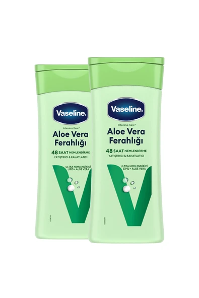 Vaseline Vücut Losyonu Aloe Vera Ferahlığı Kuru Ciltler Için 200 ml X2 - Resim 2