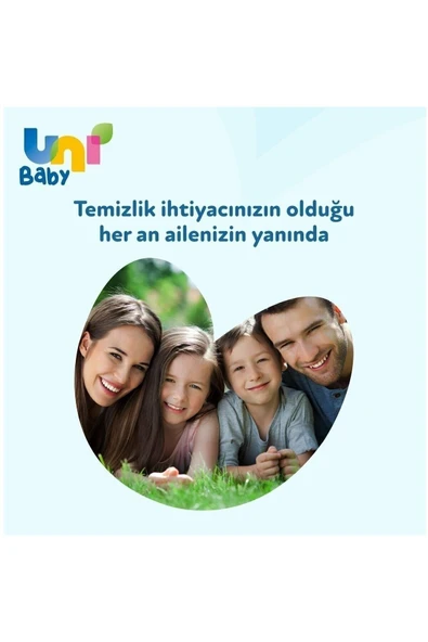 TAS ENTERPRİSE Uni Baby Aile Paket 90 Li Islak Mendil 12li 90 X 12 - Resim 3