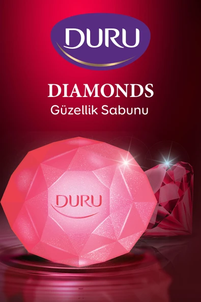 Duru Diamonds Serisi Oriental Red Diamond 16 Adet Güzellik Sabunu 4x360 gr - Resim 3
