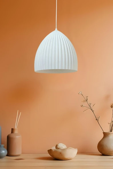 PAMUK'S DESİGN Modern Sarkıt Tekli Bohem Avize ( 23x27 cm ) Salon Mutfak Oturma Odası Cafe Bar ürün görseli