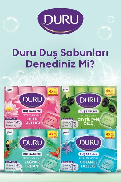 Duru Fresh Sensations Okyanus Tazeliği 16 Adet Duş Sabunu 4x600gr - Resim 4