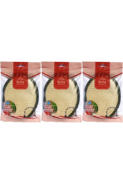 Derma Naturel Örme Banyo Yüz Lifi (15*24CM) MS-02 (3 Lü Set) ürün görseli