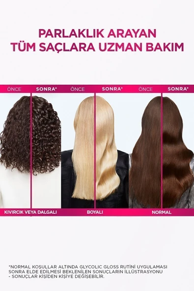 ELSEVE Glycolic Gloss Mükemmel Parlaklık için Bakım Yapan Şampuan 200ml 2'li Set - Resim 7