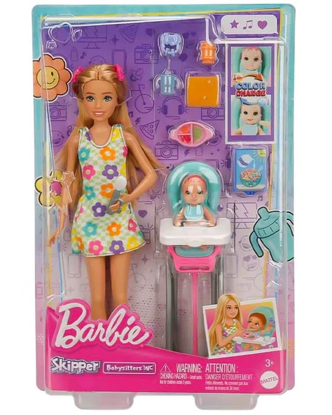 Barbie Skipper Bebek Bakıcısı Oyun Seti HTK35 ürün görseli