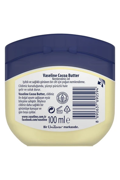 Vaseline Nemlendirici Jel Krem Cocoa Butter 100 Ml - Resim 7